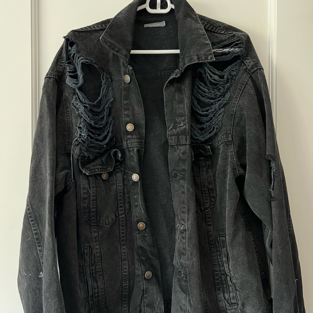 jean jacket black